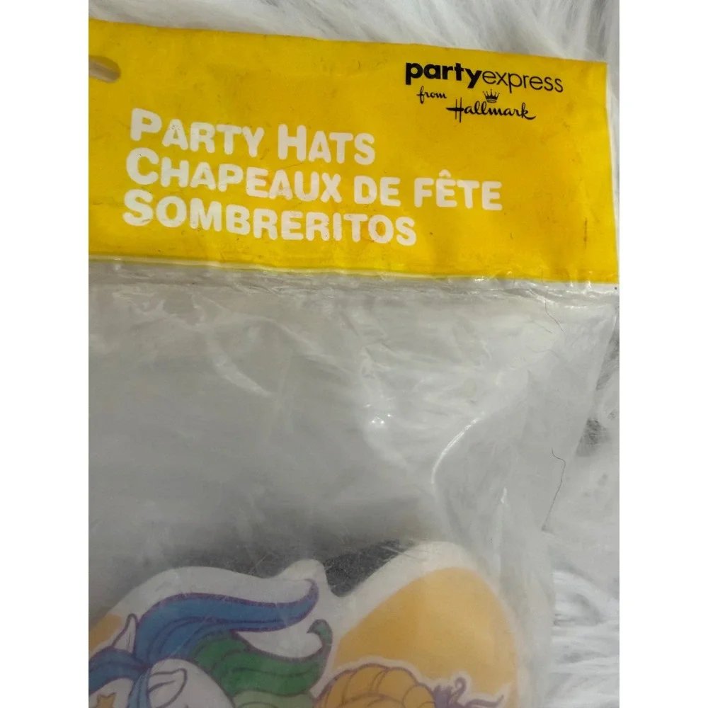 Vintage Rainbow Brite Party Hats 8 Count Hallmark Party Express 1980s Sealed